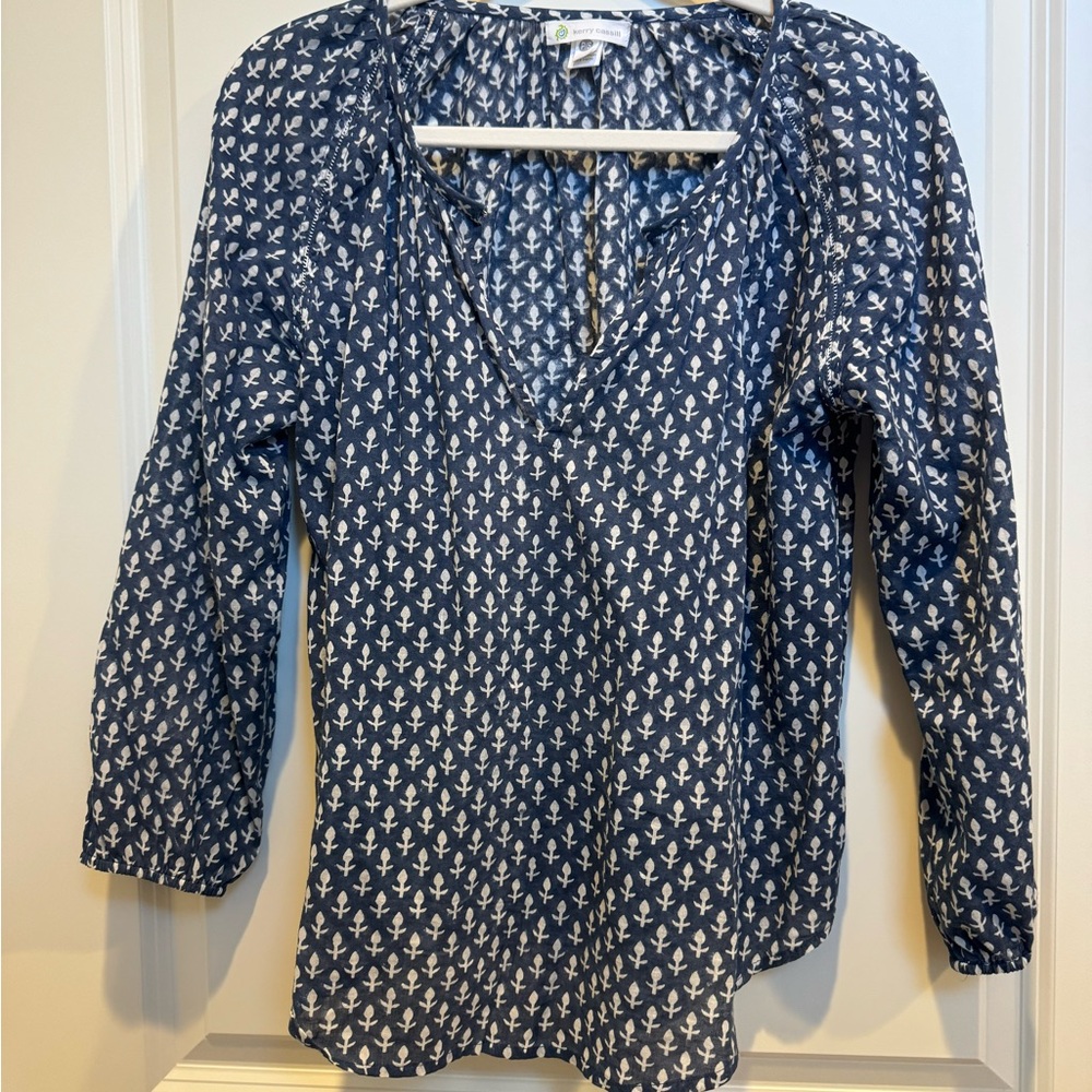 Kerry Cassill Blouse - Botanical Print Size P/S